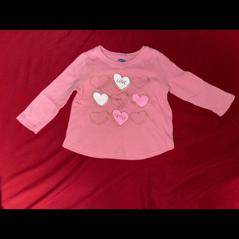 Long sleeve pink shirt